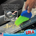 LOLA Whisk Broom, Hand Brush, 72 Pack Durable Bristles, Whisks Away Dirt & Debris, Compact, Hang Hole for Easy Storage, Indoor/Outdoor