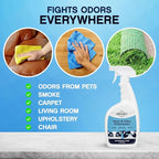 Stain & Odor Eliminator (32 oz) - Professional Cleaner for Pet Urine, Vomit & Feces, Safe on Carpet, Couch & Floor, Pet Stain Eliminator Spray, Advance Odor Control Technology