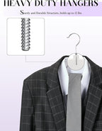 HOUSE DAY Plastic Hangers 100 Pack, White Clothes Hangers with Non Slip Purple TPR Grip, Heavy Duty Coat Hanger with 360º Swivel Hook, Slim Hanger Space Saving for Closet, Ideal for Shirt, Suit, Pant