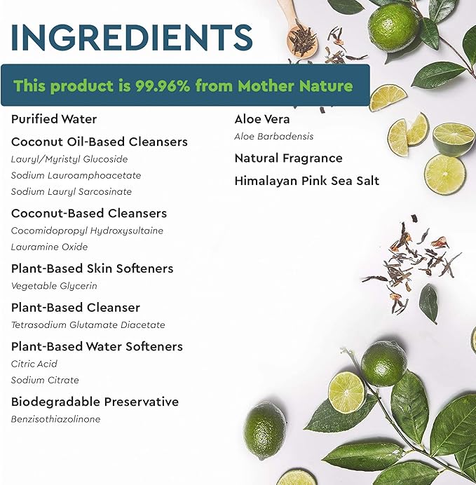 Puracy Natural Dish Soap - Skin-Softening Plant-Based Dishwashing Soap, Non-Toxic Dish Soap, Organic Liquid Dishwashing Detergent Soap (Green Tea & Lime, 16 fl oz)