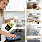 2PCS Multi-Purpose Stain Remover, All Purpose & Stain Remover For Kitchen, Bathroom, Car. Its Effectively Removes Hard Water Stains, Rust, Yellowing, And Stubborn Residues.