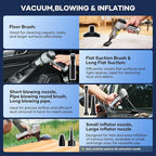 Mini Vacuum Cleaner, 3 in 1 Car Vacuum Cleaner High Power, 15000PA Powerful Suction, Air Duster, 7500mAh, Dual Filter,Adjustable Small Vaccum Portable Cordless for Cars,Desktop,Home - HL137