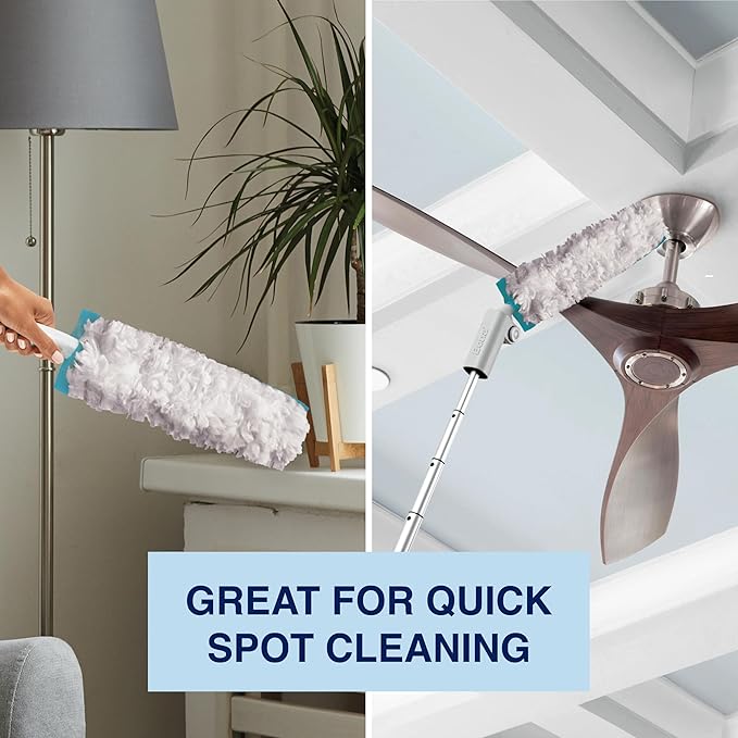 Bona Disposable Duster Refills - 5 Pack - High Performance Dusting System - Microfiber Dusters Remove Dust and Pet Hair for Quick Spot Cleaning