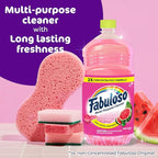 Fabuloso Multi-Purpose Cleaner and Floor Cleaner, 2X Concentrated Formula, Long-Lasting Freshness, Watermelon Scent, 56 fluid ounces