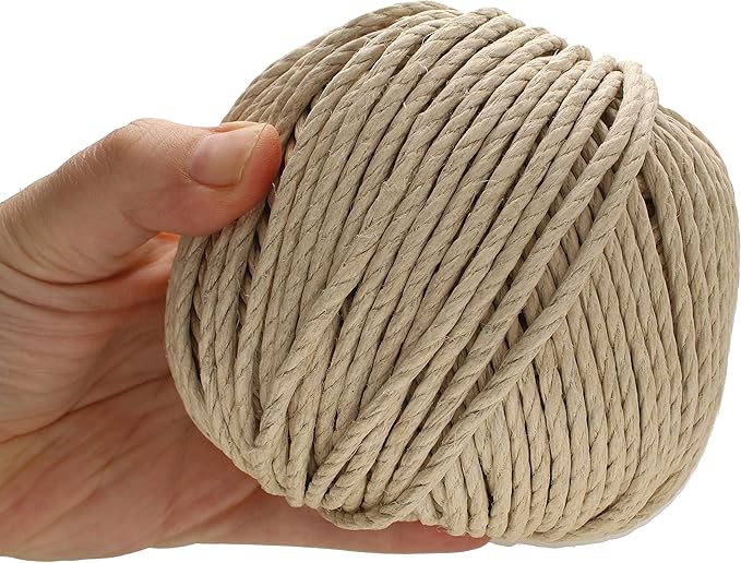 The Beadsmith 100% Hemp Cord – Natural Color – 3mm, 125 Foot Spool, 170LB Test Strength – Twine for Jewelry Making, Macrame, Paper Crafts, Gardening, Scrapbooking, Home Décor, DIY String Art & More