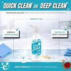 Oh Yuk Fridge Cleaner – Cleans Inside Refrigerator for Spotless, Food-Contact Safe Surfaces | Biodegradable, Vegan, Cruelty-Free | Effortlessly Lifts Sticky Messes & Dried-On Food | Spray Bottle