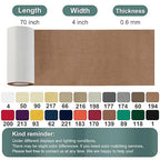 Canvas Repair Tape, 4×63 Inches Light Brown Waterproof Self-Adhesive Patch for Outdoor Gear, Durable and Weatherproof Fabric Tape for Boat Covers,Couch,Tents, Sofas, Sun Shades,Awnings,Lounge Chairs