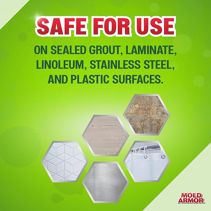 Mold Armor Professional Brand Mold Kill & Control Spray, 32 oz., Mold & Mildew Remover, Visible Results in Minutes, Eliminates Bacteria & Viruses