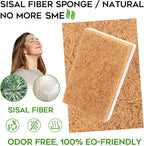 Natural Sponge Kitchen 12Pack,Eco Friendly Non-Scratch Scrub Sponge,Biodegradable Sisal Scrubber with Compostable Kitchen Sponges for Dishes Cleaning…