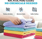 Wool Dryer Balls - Smart Sheep 3-Pack - XL Premium Natural Fabric Softener Award-Winning - Wool Balls Replaces Dryer Sheets - Laundry Balls