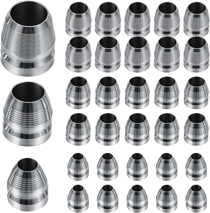 30 Pcs Round Axe Handle, Metal Wedge Hammer Handle Wedges, Hand Steel Wedges for Axe Claw Hammer Sledge(0.31/0.39/0.47 Inch)