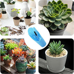 5Pcs Mini Succulent Tools Set, Plastic Garden Hand Tools Kit for Indoor Plant Care, Succulent Bonsai Miniature Garden Tool Set,Small Gardening Tools for Transplanting Digging Planting, Blue