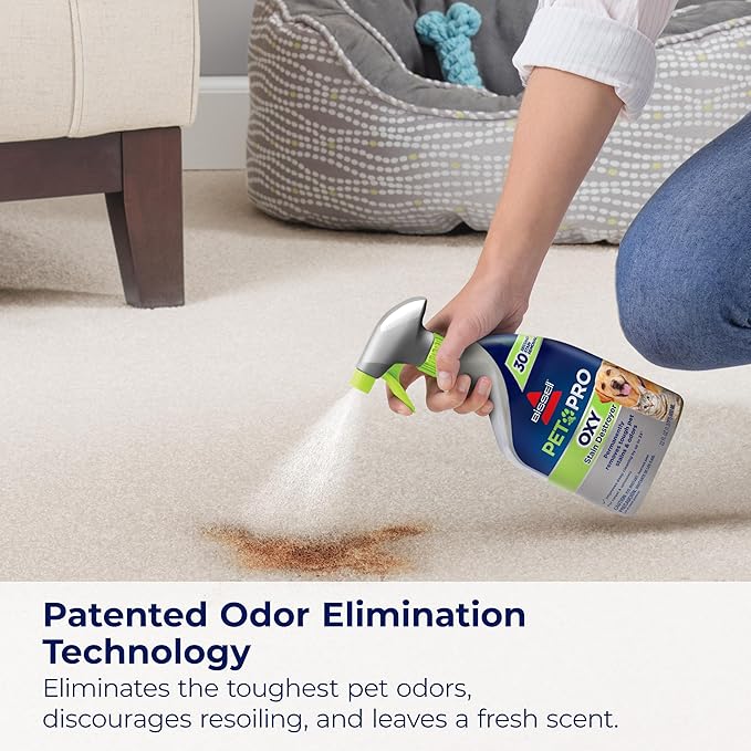 Bissell PET PRO OXY Stain Destroyer for Carpet and Upholstery, 22 oz, 2 pack, 17739