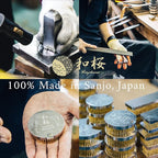 Wazakura Rose Thorn Stripper Tool, 100% Made in Japan 4.2 in (107mm) with Finger Rest, Metal Leaf Thorn Remover Tool, Portable Flower Stem Cutter, Iron Floral Shredder for Florist