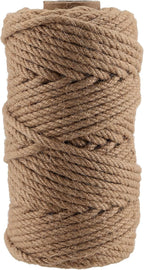 LEXININ 6mm Thick Jute Rope, 328 Feet Twisted Jute Twine, 6mmx100m Hemp Rope String for Crafts