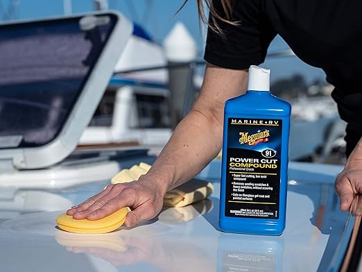 Meguiar's M9132 Marine/RV Power Cut Compound - 32 Oz Bottle (Packaging May Vary)