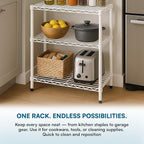 Steel Shelving Unit, 250-Pound Capacity Per Shelf, Adjustable Heights, Rust-Resistant, NSF-Certified for Pantry Organizers, Laundry Room Organization, Storage Shelves