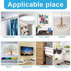 Hollow-Wall Anchors, One Size, 65Lbs Anchor 25pcs+Screw 25pcs Drywall Anchor kit with Screws, Self-Drilling Hollow Wall Anchor, White