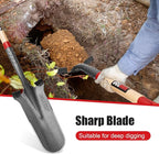 Drain Spade Shovel Garden Spades Shovels for Digging Transplanting Sharp Shooter Shovel,44 inches
