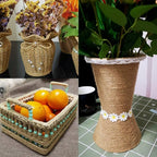 4mm Jute Twine, 164 Feet Braided Jute Rope, Heavy Duty and Thick Twine Rope for DIY Artwork, Bundling, Home Decor, Gardening Applications (4MM 164FT)