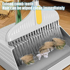 Broom and Dust Pan, Broom and Dustpan with 35.43 Inch Handle and Self-Cleaning with Dustpan Teeth for Home Kitchen Office Class Room Lobby Floor Cleaning, Broom Set, Broom