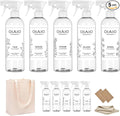 Non-Toxic Home Cleaning - The Collection 5 Pack - Includes 5 Cleaners, 1 Canvas Tote, 2 Microfiber Cloths, 2 Coconut Husk Scrubers - 100% Natural Organic Ingredients that Truly Perform