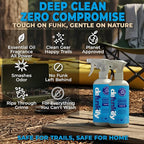 Odor Remover Spray, 32oz. Clean, Crisp 'Fresh Air' Essential Oil Shoe Deodorizer, Odor Eliminator for Strong Odors on Activewear. ProvenSafe™ Fabric Freshener Spray, Deodorizer for Sensitive Gear