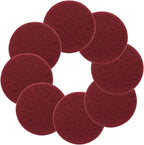 Murtenze 8 PCS Scrubber Scouring Pads, 400 Grits Flocking Scuff Pads Hoop and Loop Scuff Conditioning Discs Polishing Pad for Furniture Automotive Cleaning Rust Removal