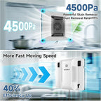 AlfaBot Window Cleaning Robot, 4500PA High Suction Power Window Cleaner with Dual Water Spray,3.0 Path Planning, Edge Detection Technology,Perfect for High-Rise Windows, Big Glass