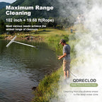 Landscape Rake, 36" Aluminum Heavy Duty Lake Weed Rake, Multifunctional Detachable Aquatic with 102'' Extension Handle & 20Ft Rope, for Weed Algae Removal Loosening Soil Lawn Garden Care