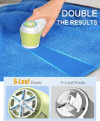 BEAUTURAL Fabric Shaver, Rechargeable Lint Remover for Clothes, Electric Lint Shaver with 6-Leaf Blades, Sweater Shavers to Fuzz, Lint Balls, Pillings, Bobbles for Clothes and Furniture