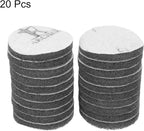 HARFINGTON 20pcs Scrubber Scouring Pads 1200 Grits 3 Inch Drill Power Brush Hoop and Loop Surface Conditioning Disc Drill Scuffing Disc Scrub Pads for Home Kitchen Cleaning, Light Grey