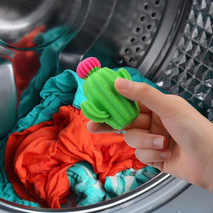 Silicone Dryer Balls, Spacenight Natural Fabric Softener, Reusable, Reduces Clothing Wrinkles and Saves Drying Time (SPA-Viridis)