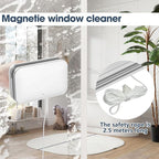 Magnetic Windshield Cleaning Tool, Magnetic Double-Sided Window Cleaner，Suitable for 3-5 Inch Thick Double-Layer Glass, High-Rise Window Cleaning Tool for Home/Car/Office