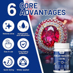 JAOJAO Jewelry Protective Coating, Jewelry Sealant with Brush and Cloth Transparent Texture Prevents Fading and Scratching for Gold Silver Platinum Gold Plating 100ml