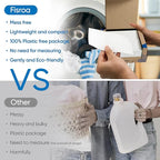 Fragrance Free Laundry Detergent Sheets Travel Eco-friendly 300 Loads Fisroa Clothes Washing Detergent Sheets Plastic-Free Washer Strips, Unscented Liquidless Laundry Strips Tablet