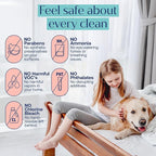 Fab Tab Bathroom Cleaner, Eco-Conscious Cleaning Tablets for Sparkling Bathrooms, Powerful Grime Remover, Citrus Scent, No Harmful Chemicals, Economical Refills - 12 Tablets (bottle not included)