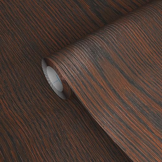 GSCIT Club Wood Grain Repair Tape, 24 inch X 15ft Self Adhesive Brown Walnut Grain Repair Patch for Tables, Chairs, Baseboards, Doors, Windows, Floors, Handicraft DIY.