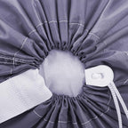 HOMEST 2 Pack XL Nylon Laundry Bag with Strap, Large Dirty Garments Organizer, Easy Fit a Hamper or Clothing Basket, Can Carry Up to 4 Loads of Clothes, Grey