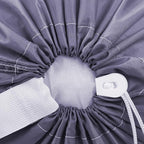 HOMEST XL Nylon Laundry Bag with Strap, Large Dirty Garments Organizer, Easy Fit a Hamper or Clothing Basket, Can Carry Up to 4 Loads of Clothes, Gray