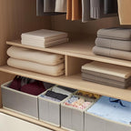 Kootek 16 Pack Drawer Organizer Clothes, Dresser Drawer Organizers for Clothing Fabric Foldable Closet Organizers and Storage Bins for Baby Clothes, Nursery, Underwear, Bras, Socks