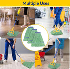 Matthew Cleaning Heavy Duty Mop Head Commercial Replacement for General and Floor Cleaning , Wet Industrial Blue Cotton Looped End String Head Refill (Case of 24) Green