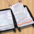 Polecasa 3Pcs Premium 125g Diamond Mesh Laundry Bags, 2 Jumbo 24 x 24 Inches Durable Laundry Wash Bags with Sturdy Zipper