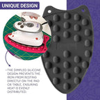 The Quilted Bear Mini Iron, Rest & Ironing Mat - Lightweight Mini Steam Iron with Hard Shell Travel Case, Rest & Ironing Mat - Travel Essentials for Wrinkle Free Travel & Effortless Quilting (Black)