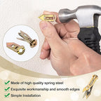 40 Sets Self-Drilling Drywall Anchors, Zinc Plated Steel Screws and Anchors Kit Heavy Duty, No Drill or Holes in Wall, for Garden Statues, Patio Furniture, TV, Shelf Straps, Cabinets - 4 Sizes