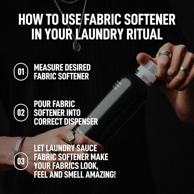 Laundry Sauce - Laundry Fabric Softener (Australian Sandalwood) Luxury Fragrance, Softens & Preserves Fabric, Reduces Wrinkles, 19 Fl Oz