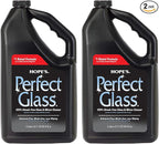 HOPE'S Perfect Glass Cleaner Spray Refill, Streak-Free, Ammonia-Free Window, Mirror, Screen, Tinted Glass, and Shower Door Cleaner, Indoor and Outdoor Glass Surfaces, 67.6 Ounce, Pack of 2