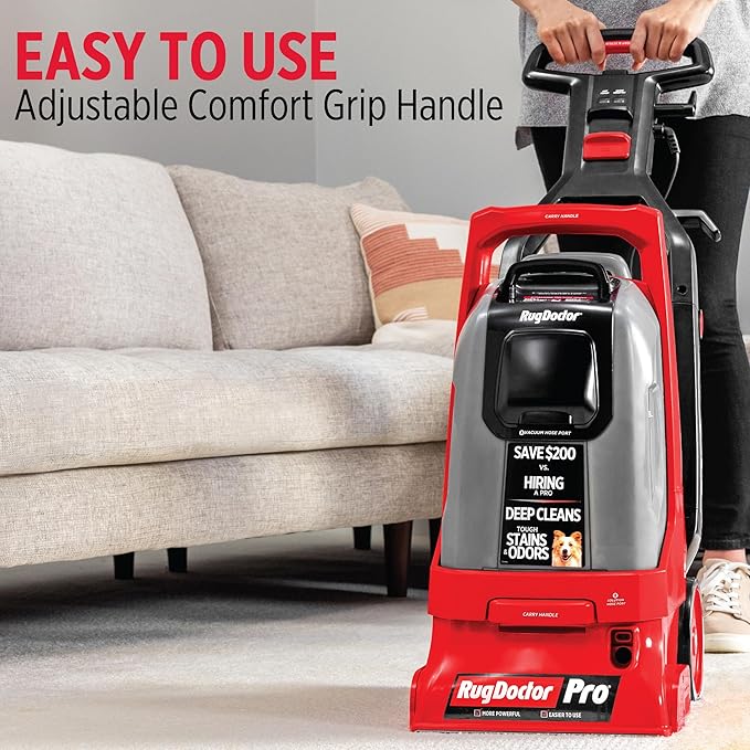 Rug Doctor Pro Deep Commercial Carpet Cleaning Machine, Oxy Bundle, Includes 48 oz. Oxy Cleaning Solution and 22 oz. Professional Oxy Spot & Pre-Treat Cleaner