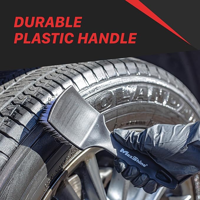 Maxshine All in one Wheel & Tire Cleaner Kit (AC13) - Professional Grade Exterior Tire & Wheel Rim Detailing - Scratch Free - Citrus Cleaning Power - Active Degreaser