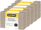 Natural Scouring Pad Non-Scratch Sisal Plant Based Scrubber Cleaning Scrub Pads, Eco-Friendly Reusable Kitchen Scrubbing Pad Pack of 15, by Superio